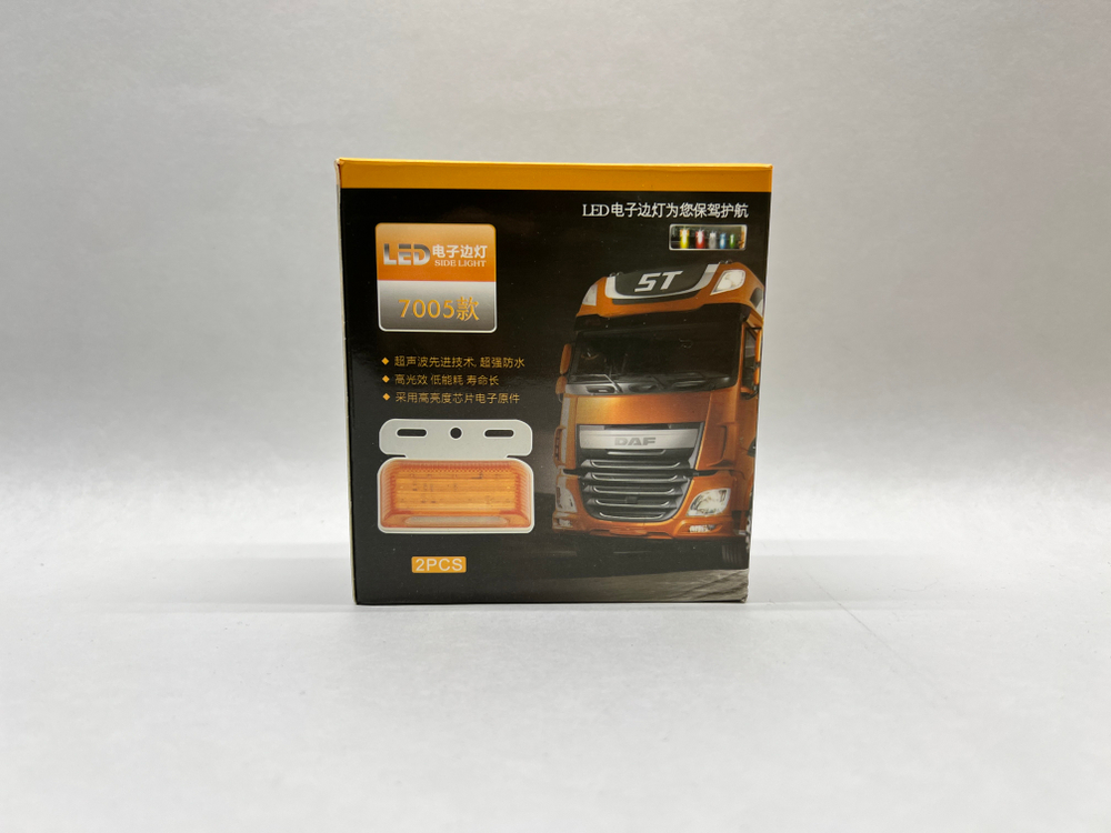 24V / Задние Светодиодные габаритные фонари, 24 вольта, красный, Кристалл, №7005 (за 1 шт.) -