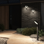 DK9718-BK Ландшафтный светодиодный уличный светильник SANVIK, IP65, 12 Вт, 3000К, черный, алюминий