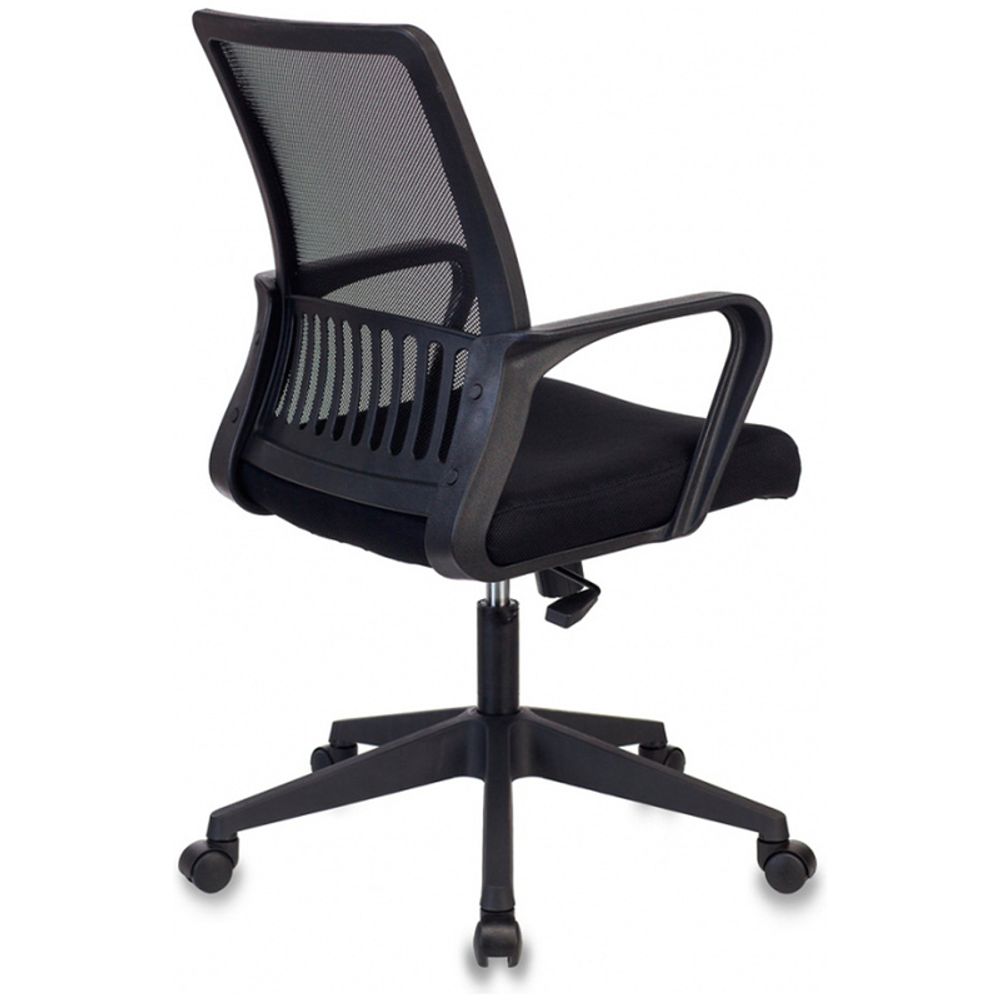 Кресло оператора Бюрократ MC-201, PL, спинка сетка черный, сиденье ткань-сетка черный TW-11, механизм качания