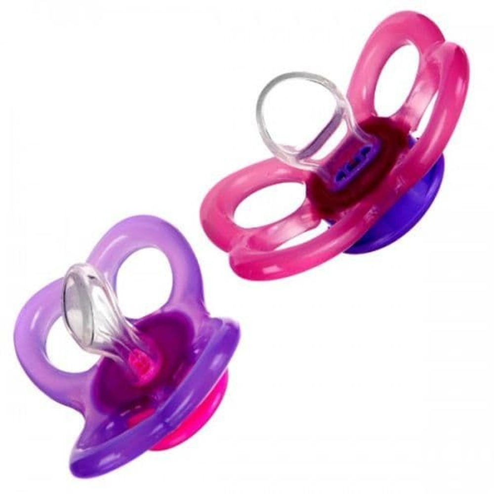 Бусинка Соска-пустышка силиконовая с кольцом и прикусом №1, арт. 405