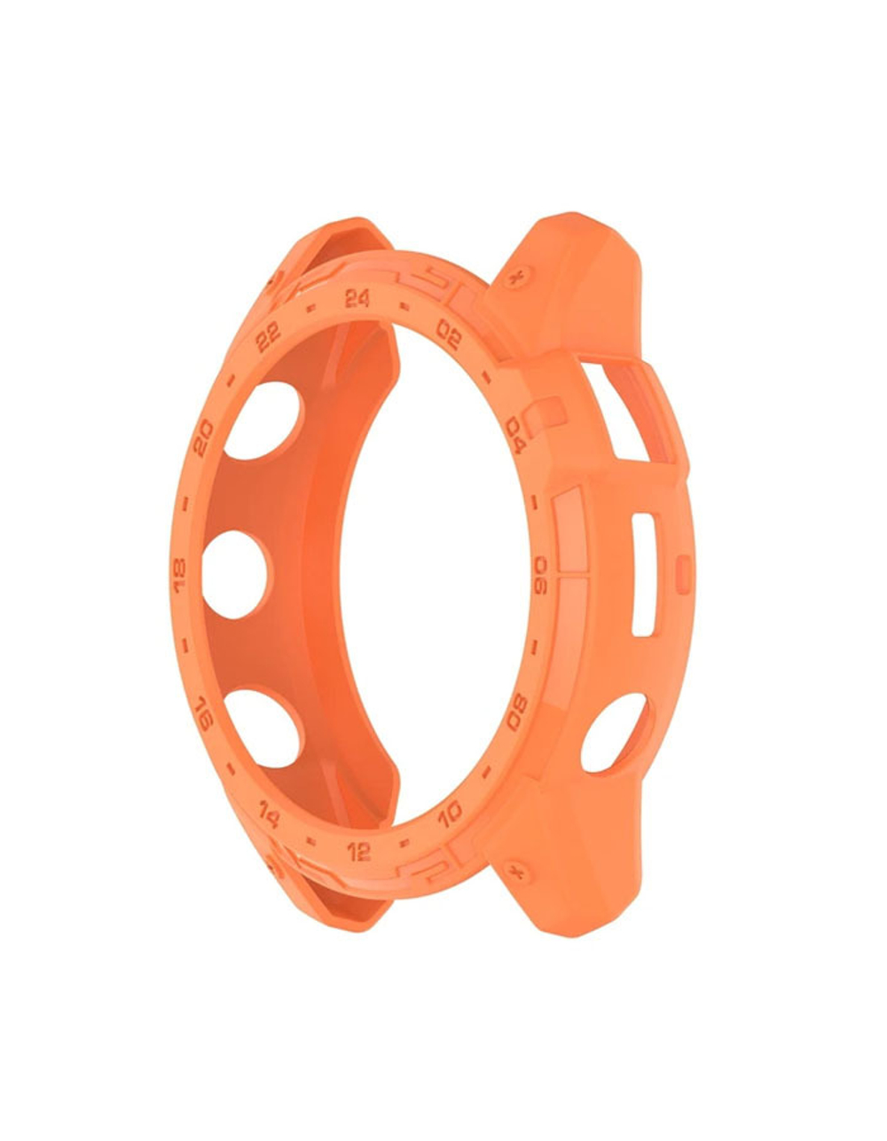 Защитный бампер чехол для часов Garmin Fenix 7X, Tactix 7 / 7 Pro, Enduro 2 материал TPU (Оранжевый)