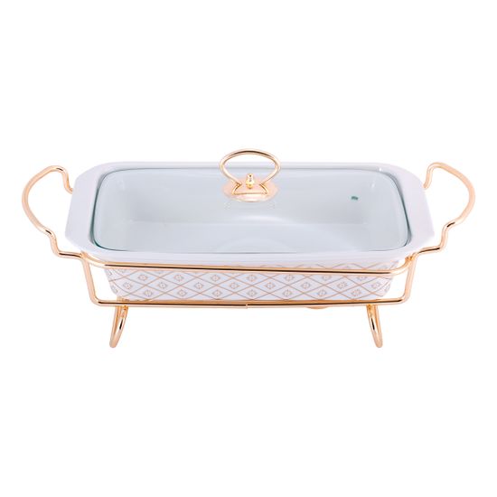 Мармит керамический 1,3 л. прямоугольный Kamille KM 6416