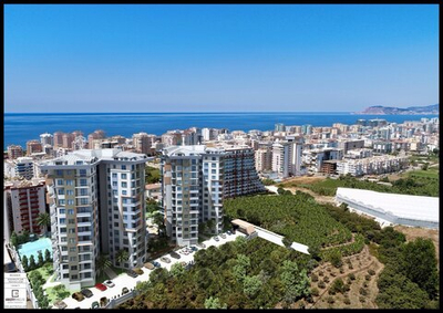 ЖК "MAHMUTLAR” Турция, Аланья. Современный и очень популярный район Аланьи, всего 600 метров до моря, проект будет способствовать высокому уровню вашей жизни