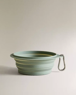 ZARA HOME СИЛИКОНОВАЯ МИСКА ДЛЯ КОРМА ДЛЯ ДОМАШНИХ ЖИВОТНЫХ, ЗЕЛЕНЫЙ