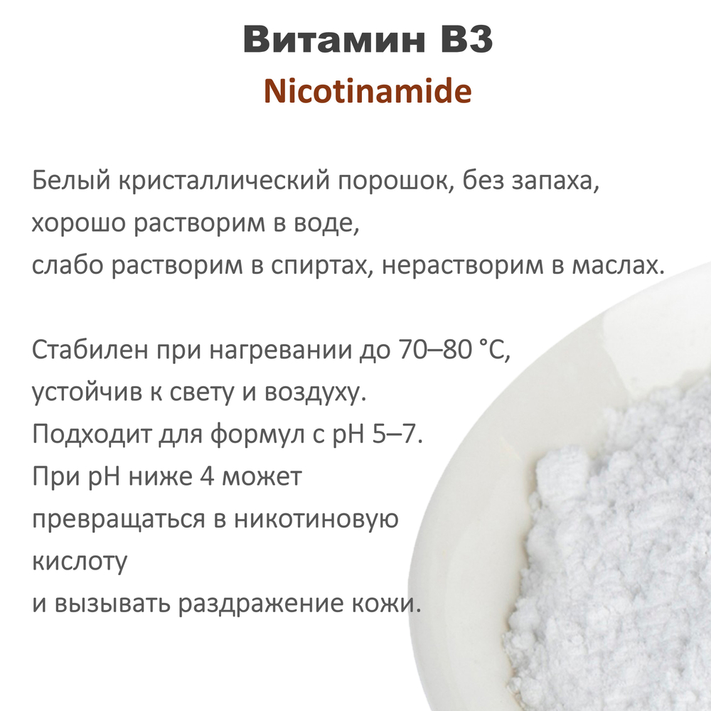 Витамин В3, Nicotinamide