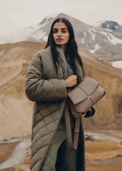 POLENE СУМКА MOKKI, ТЕМНО-СЕРЫЙ