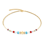 Колье Coeur de Lion Multicolour Gold 3023/10-1516