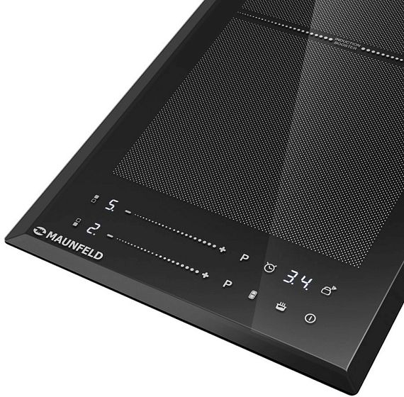 Индукционная стеклокерамич. панель MAUNFELD CVI292S2FBK LUX Inverter