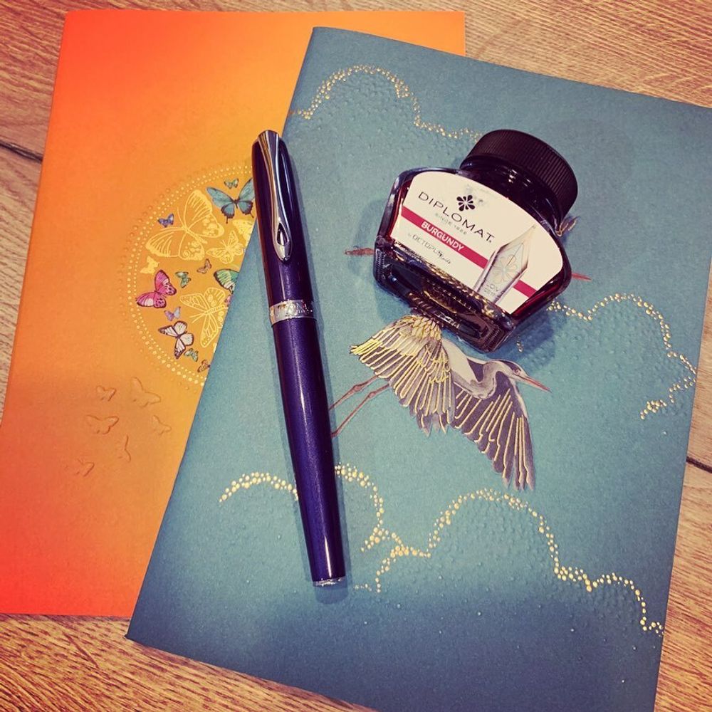 Перьевая ручка Diplomat Excellence А2 Midnight синяя с пером M (D40209025) 8