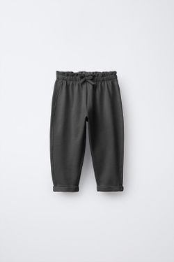 ZARA БРЮКИ BAGGY, АНТРАЦИТОВО-СЕРЫЙ