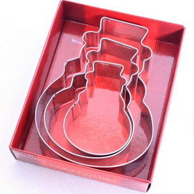 Вырубка для печенья Снеговик (3 шт)