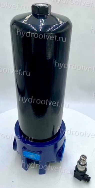 WKLFBN/HC660IF10C1.1 - Линейный фильтр гидравлический одинарный модели LF тонкость фильтрации 10 мкм, типоразмер 660, вид присоединения: фланец G11/2, материал корпуса - алюминий, рабочее давление до 100 бар, электрический индикатор загрязнения