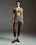 Лосины декоративные черные М, Черный