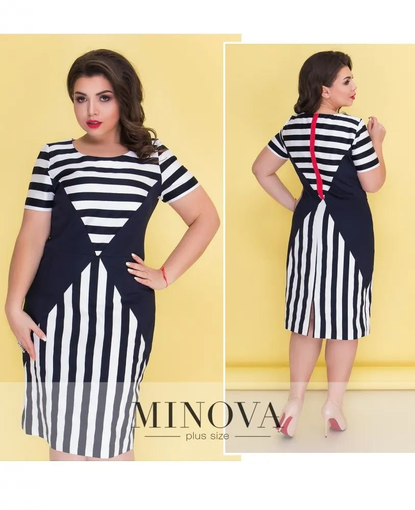 Платье 00276-синий Minova