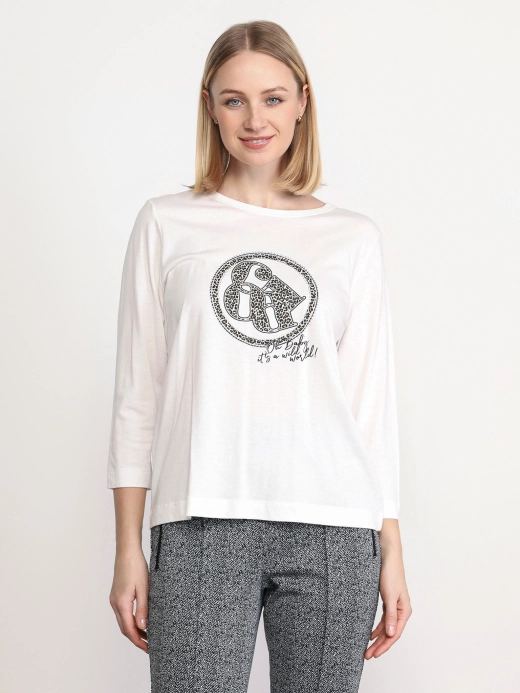 Лонгслив из хлопка и модала