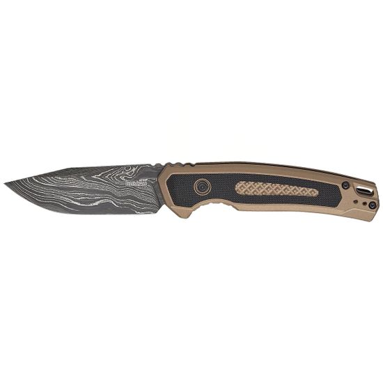 Автоматический нож KERSHAW 7106DAM Launch 21 с клинком из стали Damascus, рукоять Aluminum и G10