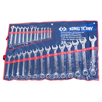 KING TONY (1226MR) Набор комбинированных ключей, 6-32 мм, 26 предметов
