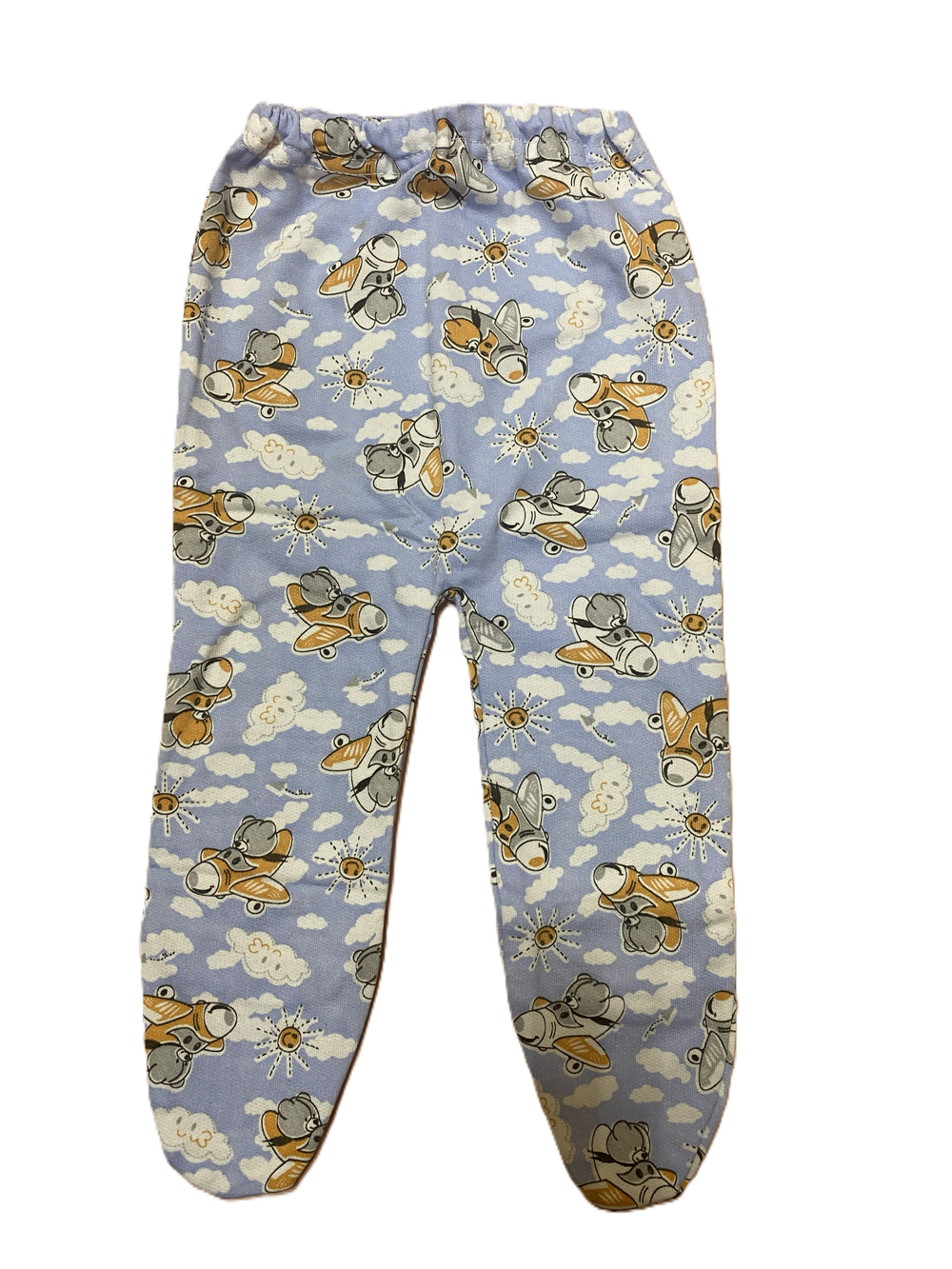 Ползунки на резинке из футера (100% хлопок с начесом) на рост 68 см