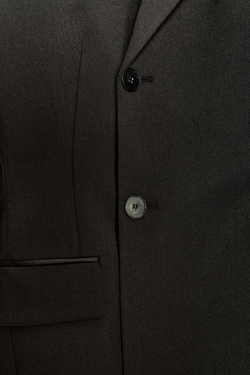 ZARA ДВУБОРТНЫЙ БЛЕЙЗЕР — ZW COLLECTION, ТЕМНО-КОРИЧНЕВЫЙ