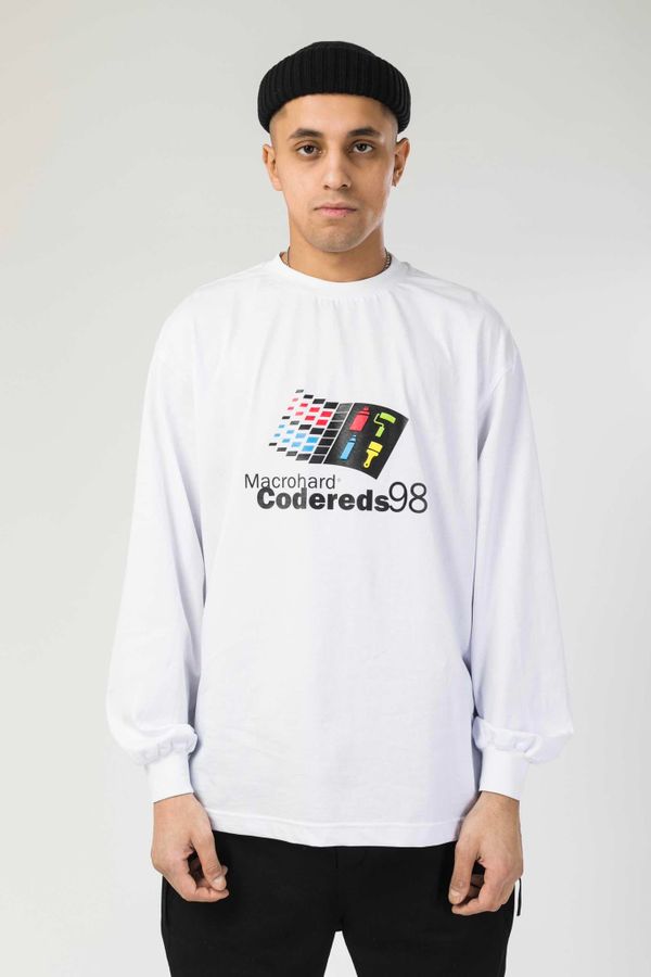Лонгслив Macrohard Oversleeve Белый - фото 1