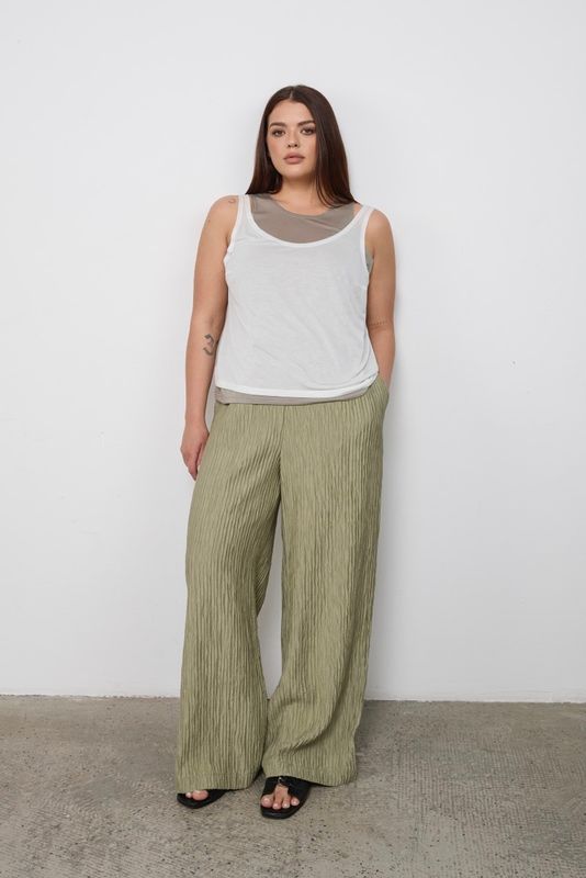 Майка двухслойная, серо-белый