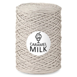 Шнур Caramel Milk, 3мм, 300м, 100% полиэфир (1 шт.)