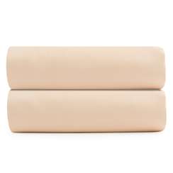 Простыня из сатина бежево-розового цвета Essential, 240х270 см