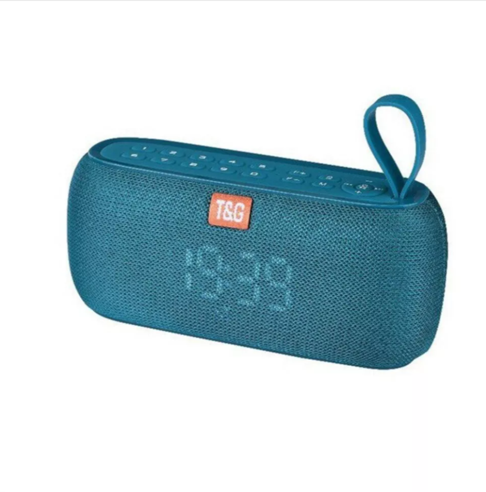 Беспроводная колонка TG-177 (5W/TF/USB/FM) ЧАСЫ