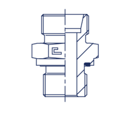 Штуцер FE DLL08 BSP 1/8 (корпус)