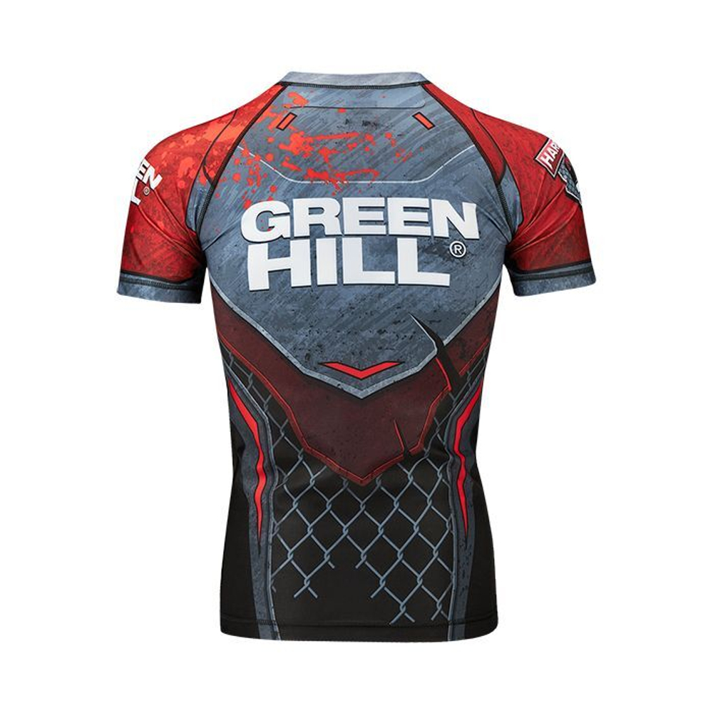 RGI-10569 Рашгард RASH GUARD HARDCORE черно-красный