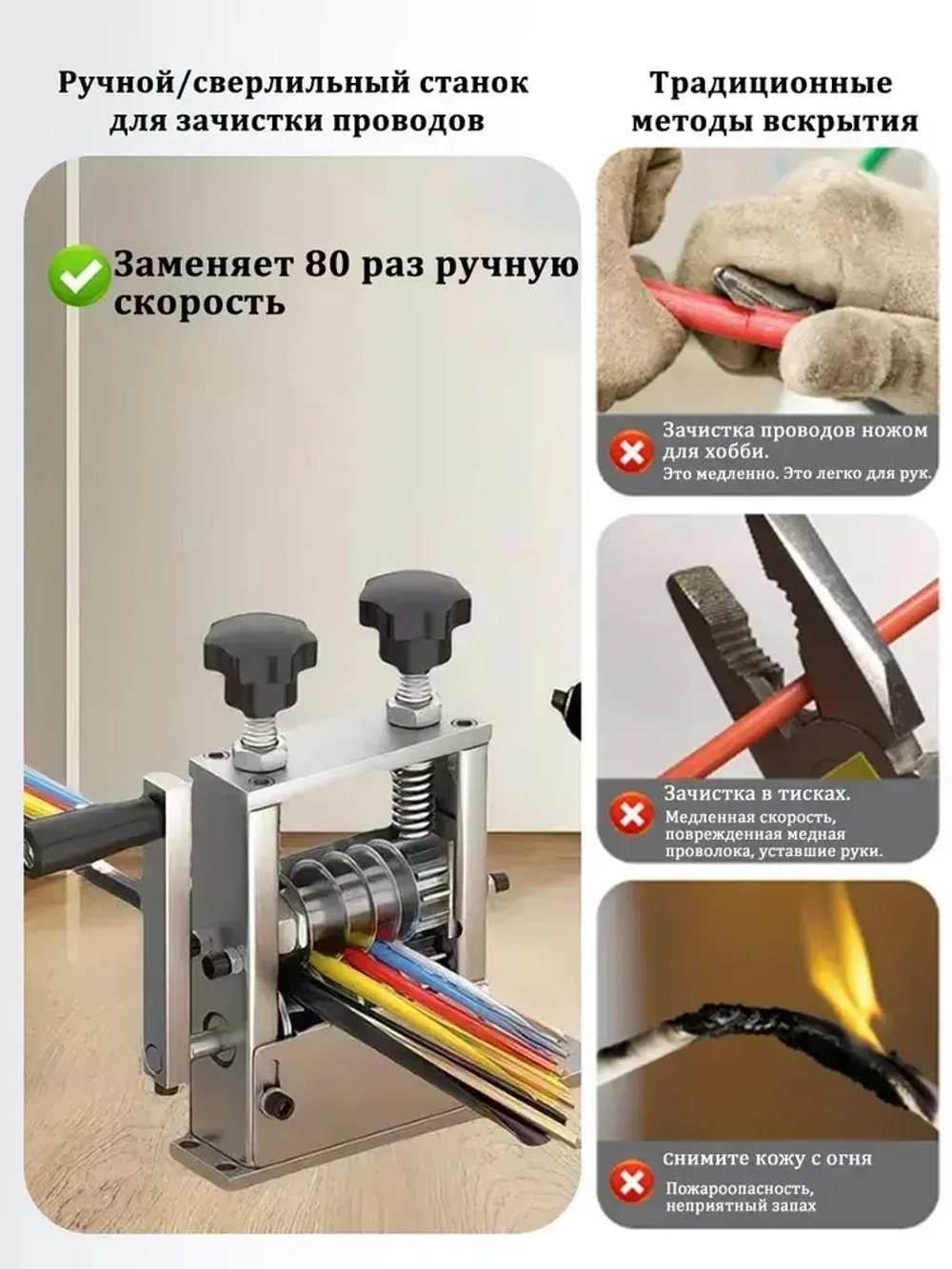 Станок для разделки кабеля,1-17мм станок для зачистки проводов для зачистки кабеля