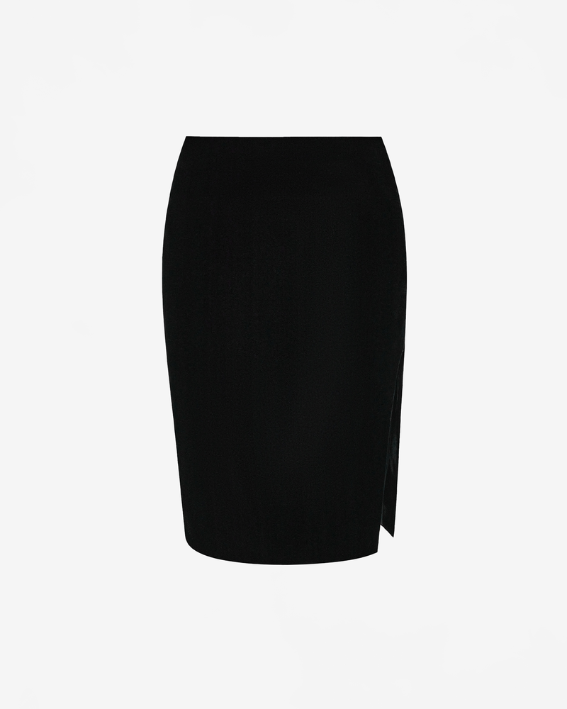 Юбка миди из бархата