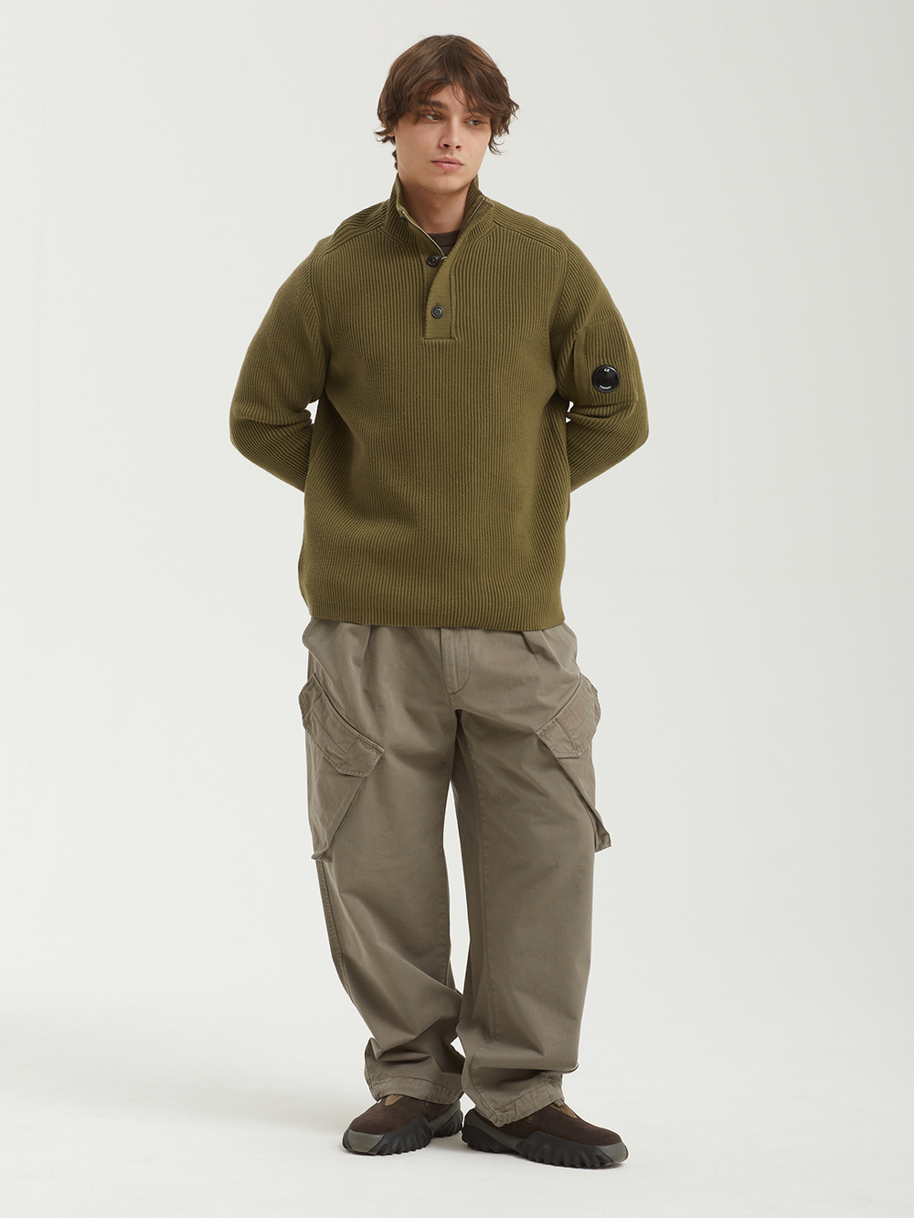 Мужские Брюки In Gabardine Cotton