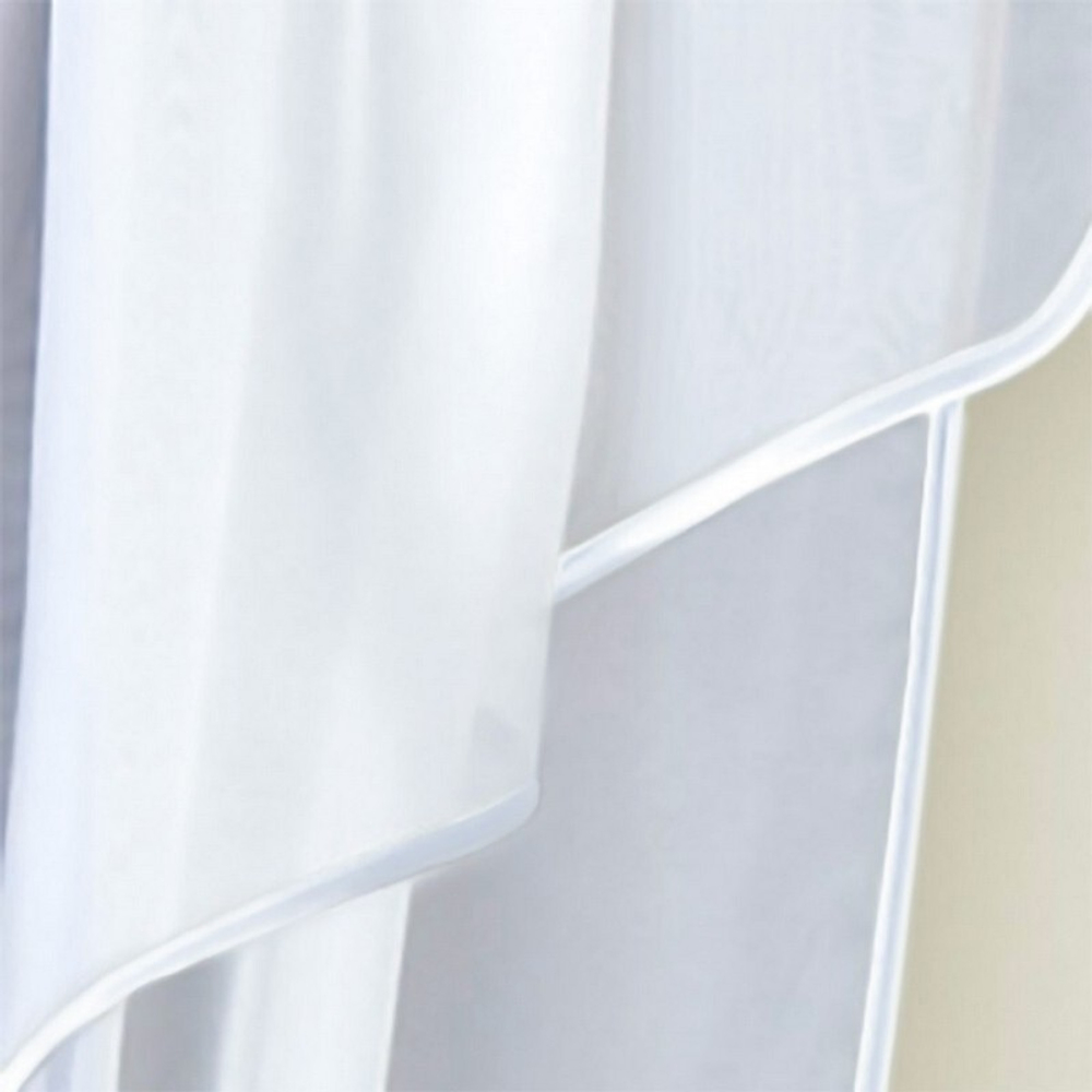 Занавеска "Ф. ДУО", цвет белый, на шторной ленте, Польша.