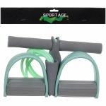 Эспандер универсальный с упорами для ног «Fitness» 45*25 см (нагрузка 18 кг), зеленый