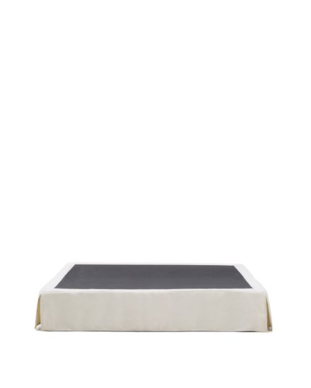 Основание кровати Jaira со съемным чехлом из белого шенилла для матраса 180 х 200 см