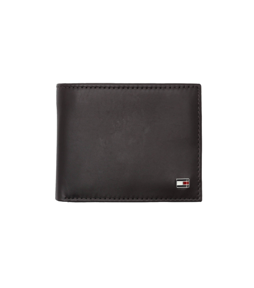 Кожаный кошелек Eton MINI CC Tommy Hilfiger - коричневый(AM0AM00655)