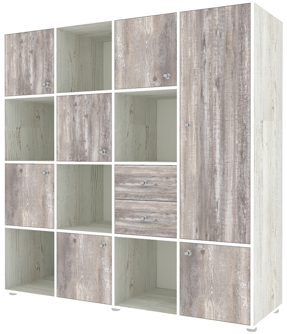 Стеллаж КарИВи Джери 2 Винтерберг Бетон