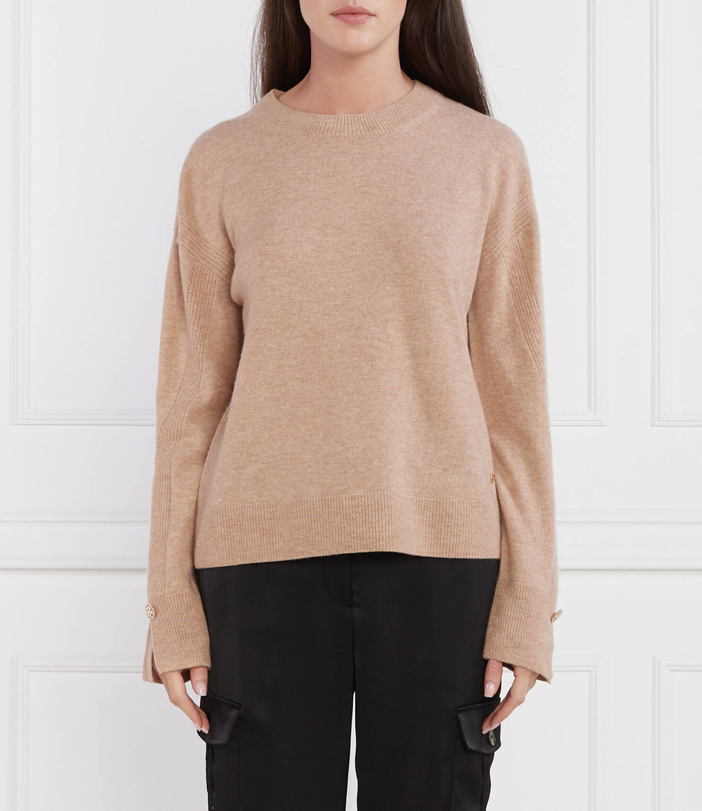 Хлопковый свитер Marc Cain - коричневый(VC 41.11 M51)