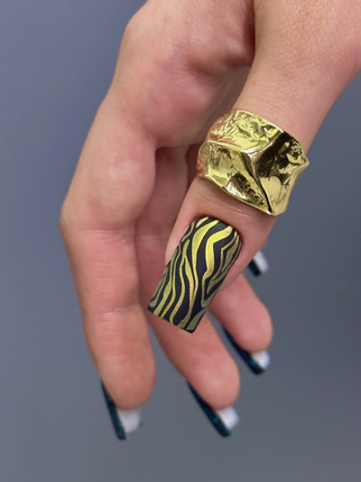 Swanky Stamping Лак для стемпинга S102 хамелеон золото, 6мл