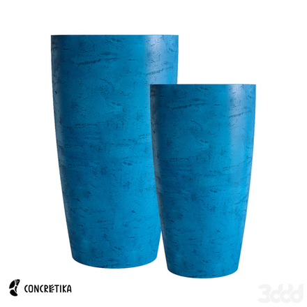 Кашпо CONUS COBALT BLUE D48 H60