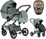 Детская коляска Tutis Viva 6 Plus Essential 3 в 1 с автокреслом Beno Beige 1612039 Sage