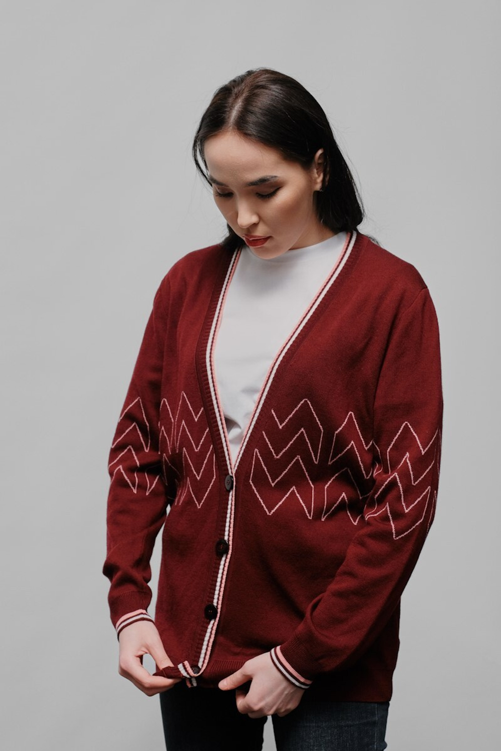 Женский кардиган SOROKONOZHKA BURGUNDY