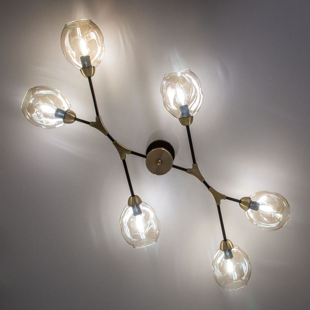 Citilux Монтана CL117165 Люстра на штанге Чёрная