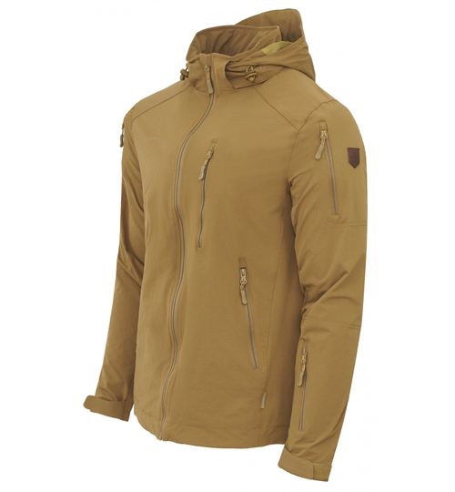 Куртка мужская "Shark light" ткань софт-шелл на трикотаже Mustard (Горчица)