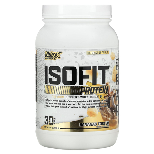 Nutrex Research, IsoFit Protein, протеин, со вкусом банана, 990 г (2,18 фунта)