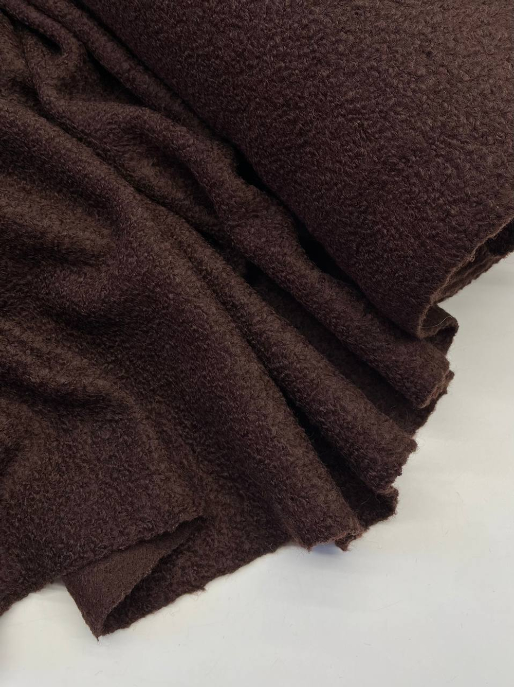 Трикотаж букле Moessmer шоколадный