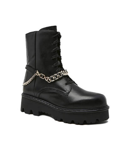 Кожаные ботильоны TWINSET - черный(222TCT100)