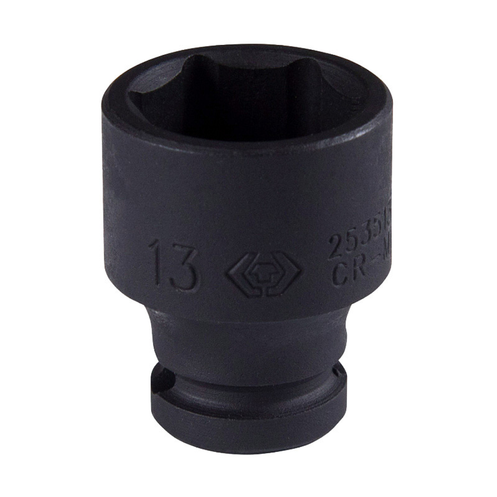 KING TONY (253513M) Головка торцевая ударная шестигранная 1/4", 13 мм