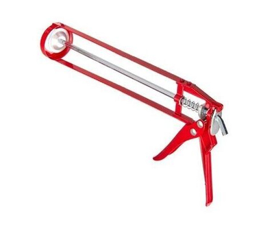 Пистолет для герметика с мет.фиксатором 225мм скелетный